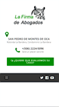 Mobile Screenshot of lafirmadeabogadoscr.com