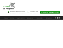 Tablet Screenshot of lafirmadeabogadoscr.com